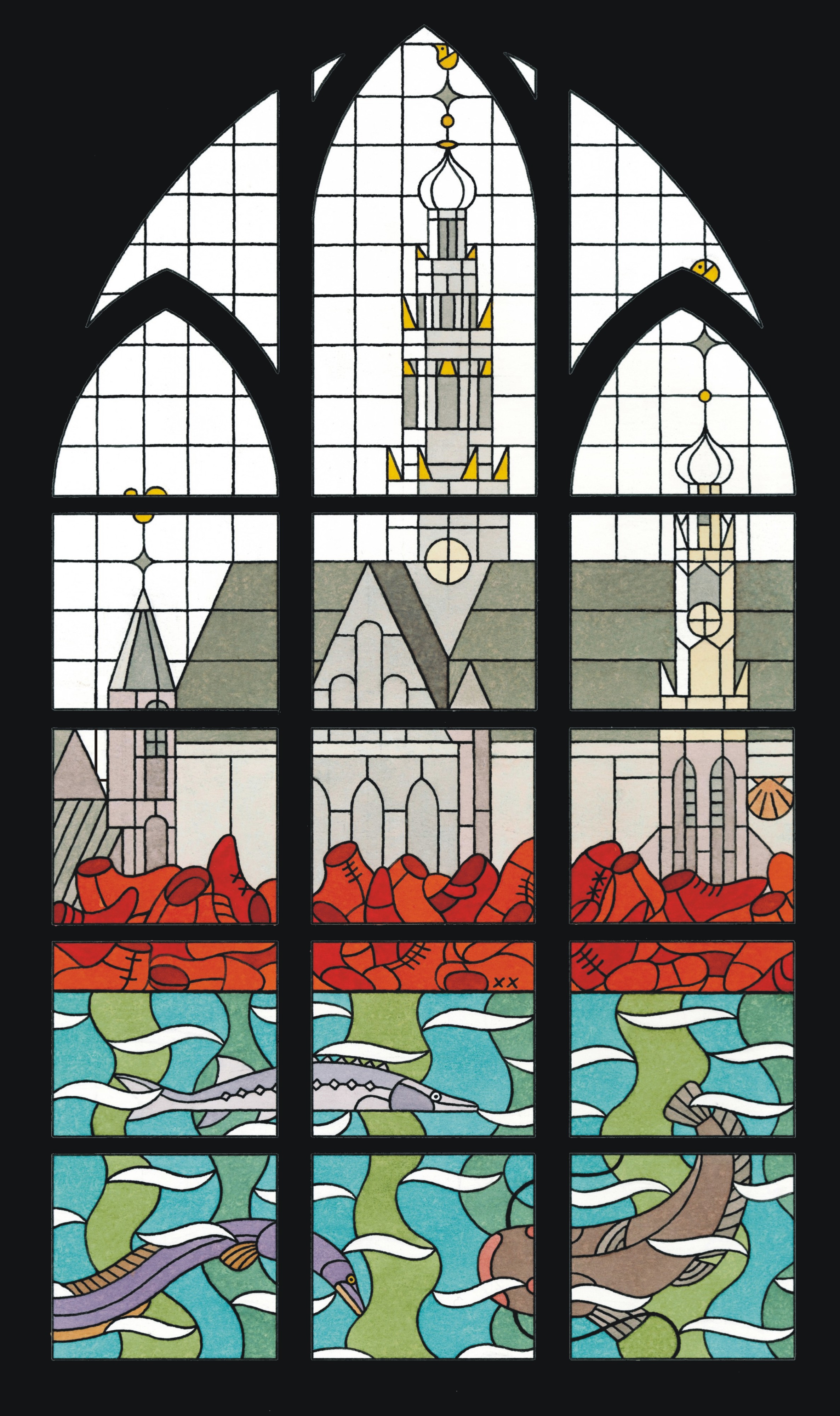 glas in lood ontwerp joost swarte